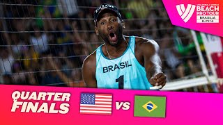 Partain/Benesh vs. Evandro/Arthur - Quarter Finals Highlights | Brasilia 2024 #BeachProTour