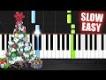 We Wish You a Merry Christmas - SLOW EASY Piano Tutorial by Peter PlutaX