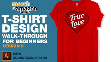 Merch By Amazon Illustrator T Shirt Design Tutorial for Beginners Lesson 2