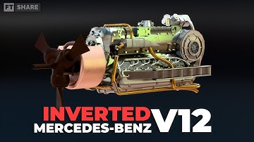 OMKEERD V12-meesterwerk 🤯 Hoe de DB 600 de luchtvaart revolutioneerde - 3D-animatie