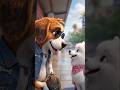 Dog Love Story ❤️#funny #animals #cartoon #shorts