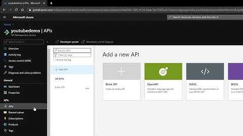 Overview of a newly created Azure API Management Instance