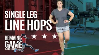 Single-Leg Line Hops | Agility Exercise