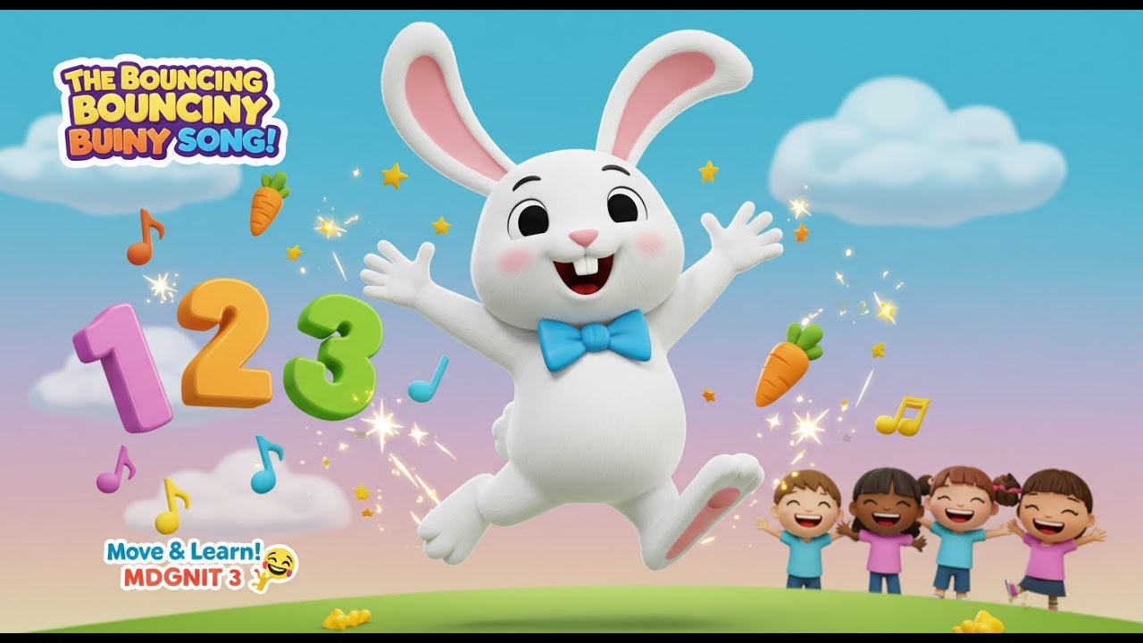 "The Bouncing Bunny Song!" – Kids' Dance & Learn Adventure! 🐰💃