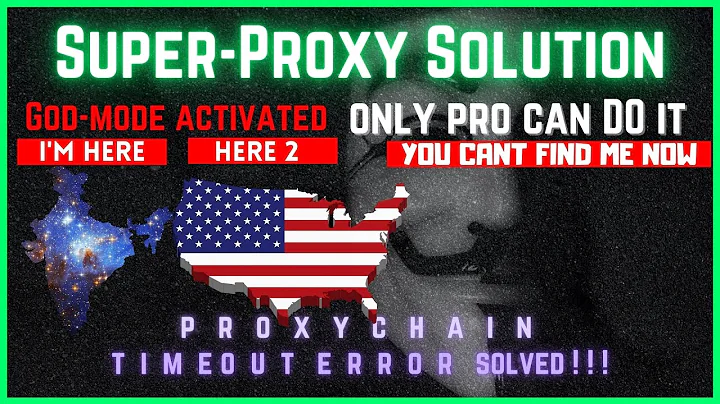 proxychains timeout error 100% fixed in Kali Linux 2022  #3