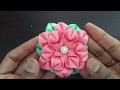 Kanzashi flower! Satin ribbon hair clip! Satin ribbon flower