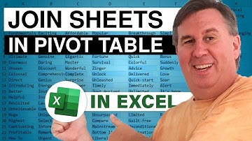 Excel - Pivot Table From Two Sheets without VLOOKUP - Episode 2014