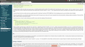 scheduler walkthrough
