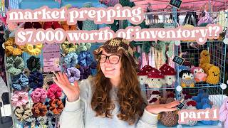 Prepping for My Biggest Crochet Market Yet! Vendor Craft Fair Prep part 1