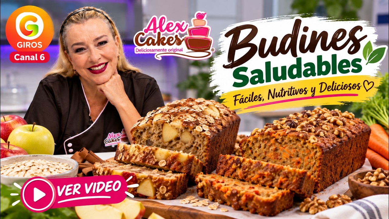 Budines Saludables 🍎🥕  Avena, Manzana y Zanahoria  Recetas Fáciles y Deliciosas
