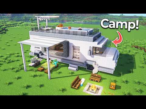 ⛏️ Minecraft Tutorial :: How to build a Perfect Camping <strong>Van</strong> 🏕️ [마인크래프트 멋진 캠핑카 만들기 건축강좌]