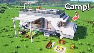 ⛏️ Minecraft Tutorial :: How to build a Perfect Camping Van 🏕️ [마인크래프트 멋진 캠핑카 만들기 건축강좌]