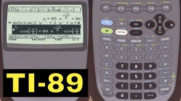 Ti-89 Calculator - 26 - Solving Differential Equations