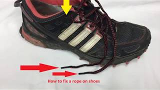 Amazing how simple it is! How to fix a rope on shoes.