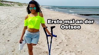 First Time At Baltic Sea |Amputee Girl |Amputee Life |Amputee Woman 2020