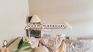 room makeover aesthetic ? room tour || clean with me ~ kamar ala korea ~ ⚪️?