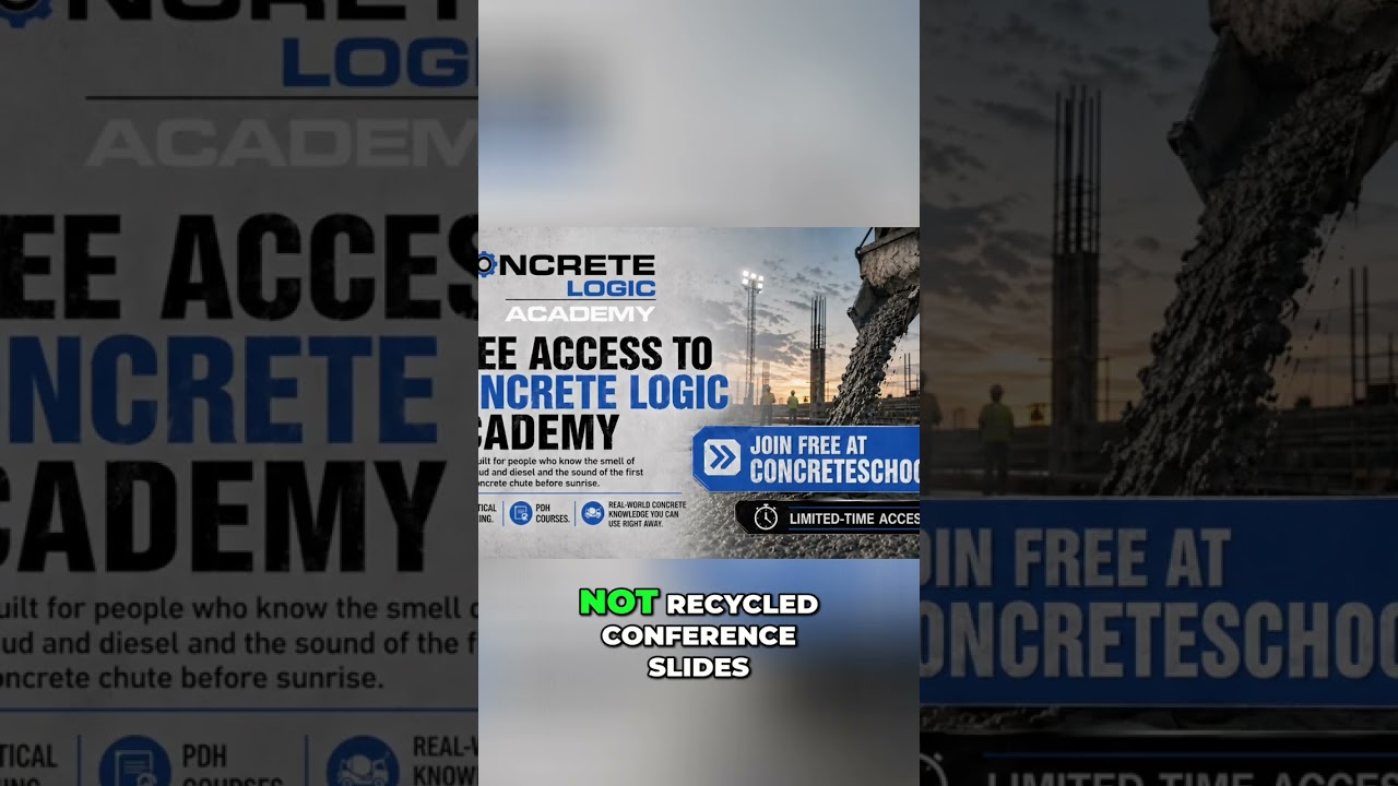 Concrete Logic Academy: Master Your Pour #shorts Concrete Logic Academy: Master Your Pour #shorts