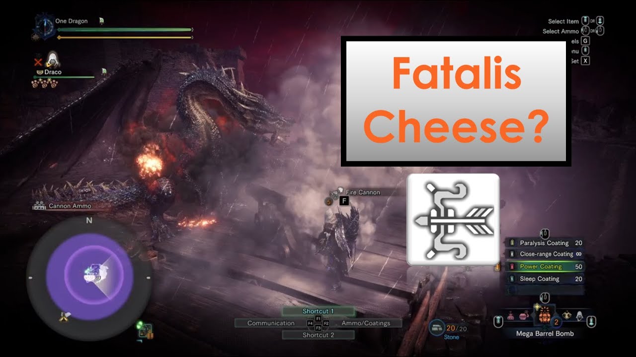Fatalis Cheese? Trying some Ghillie Mantle strats for Fatalis YouTube