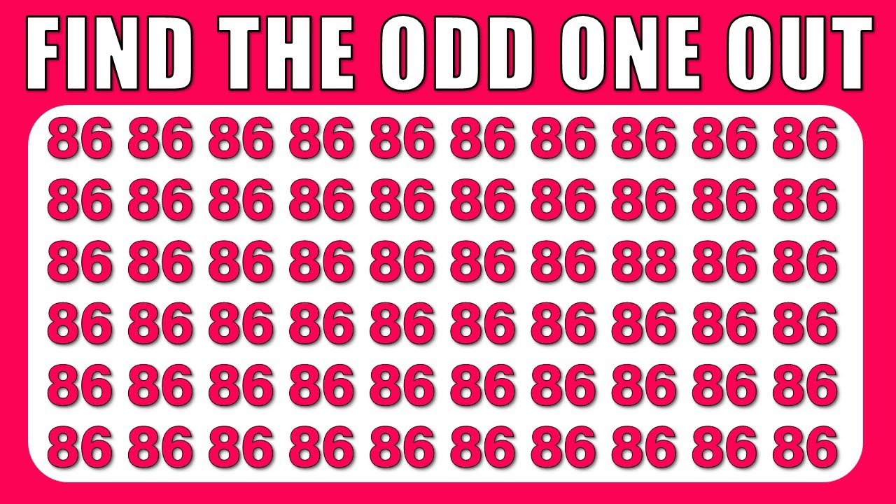 Find The Odd One Out ★ Letters and Numbers Edition ★ Quiz Odd One Out ...