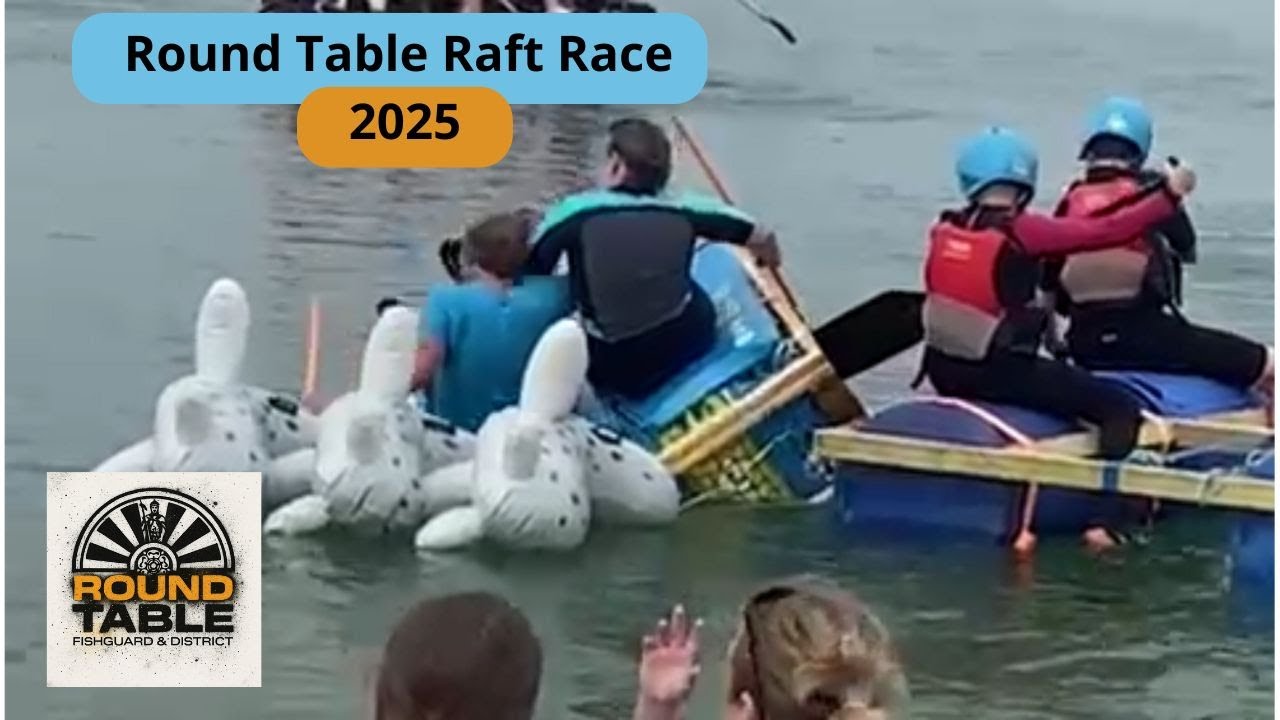 Fishguard Round Table Raft Race 2025: Mayhem on the Water!