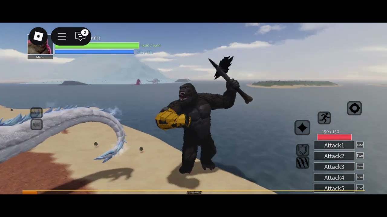 Kong showcase and gameplay in age of titans