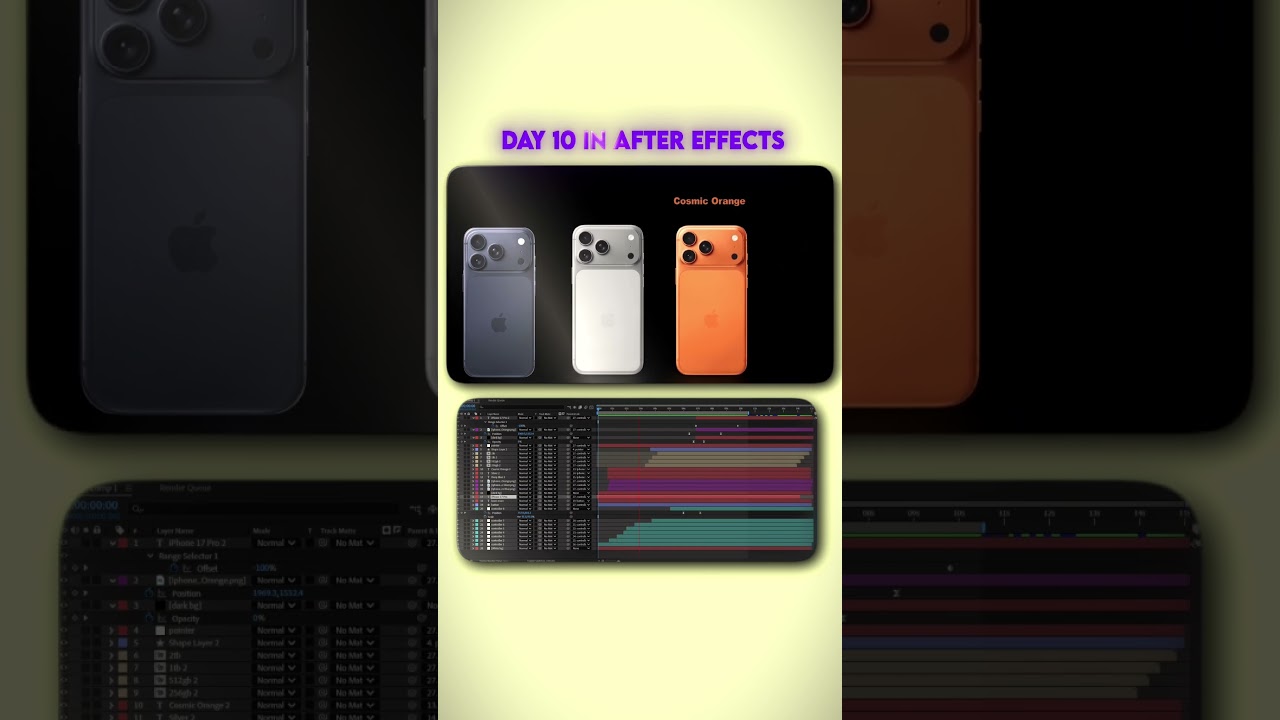 Apple ui animation in after effects day 10 🔥 #animation #uianimation #shortsfeed