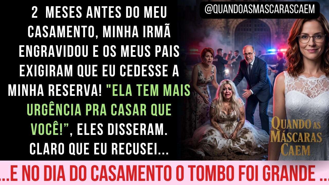 Eu estava no churrasco de família quando a minha irmã, grávida, virou-se para mim e pediu: "Fernanda, podes desistir da tua reserva no castelo para o meu casamento? Quero fazer as coisas pela...
