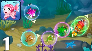 Fish Go IO - Gameplay Walkthrough Part 1 All Levels 1-9 (Android & iOS) screenshot 2