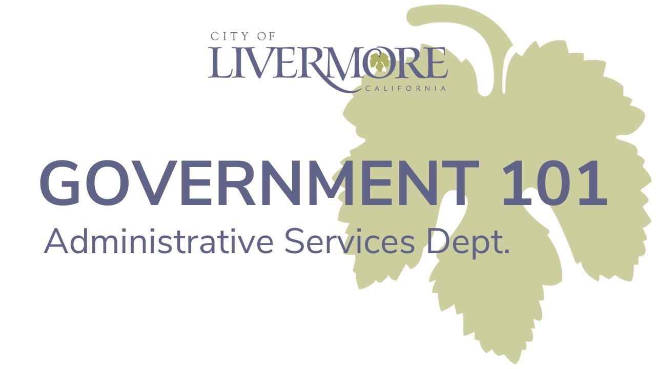 Government 101 - Administrative Services Dept.