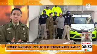 Primeras imégenes del prófugo tras crimen de Mayor Sánchez | Tu Día | Canal 13