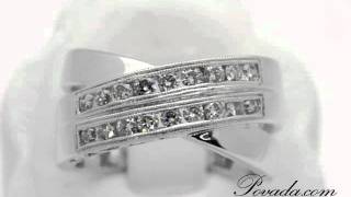 Diamond Right Hand Ring in White Gold [R1596B]
