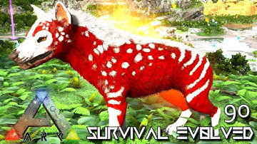 ARK: SURVIVAL EVOLVED - ALPHA HYAENODON TAMING E90 !!! ( ARK EXTINCTION CORE MODDED )