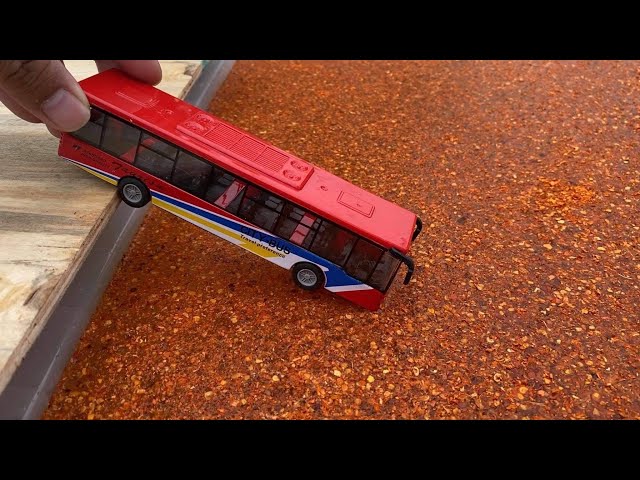 Cars Fall In The Water Welly Cars #5 : Bus Toys class=