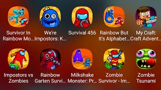 Survivor In Rainbow Monster | Were Impostors | Survival 456 | Rainbow But Alphabet - Android Game screenshot 3