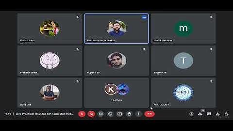 Live Practical class for 6th semester BCSL063