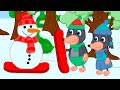 Benny Mole and Friends - Snowman Snowboarder Cartoon for Kids