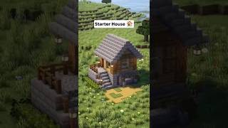 minecraft starter house 🏡 easy build #minecraft