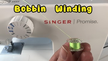 How To Wind A Bobbin On A Sewing Machine  - Beginners Tutorial Singer Promise