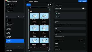 Blog Screen Layout | App Builder + WooStore Pro