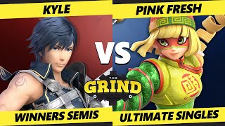 The Grind 146 Winners Semis - Kyle (Chrom) Vs. Pink Fresh (Min Min) Smash Ultimate - SSBU