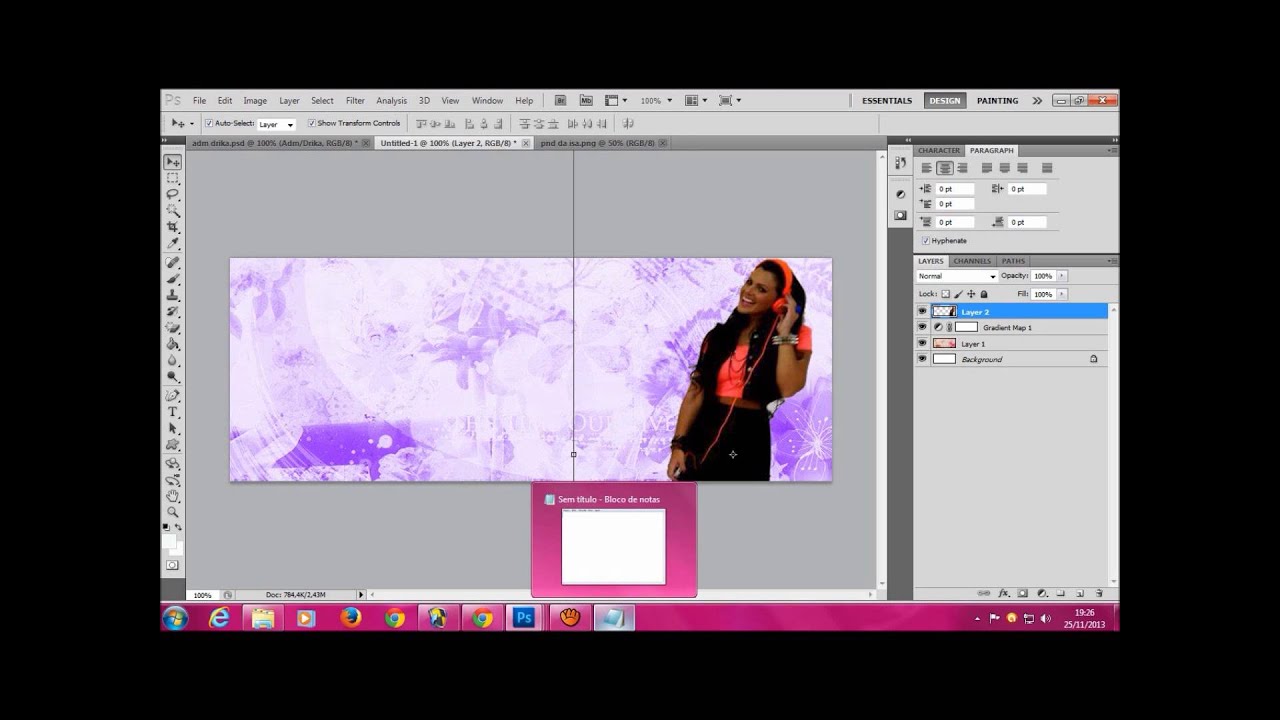 como fazer capa no photoshop cs5 - YouTube