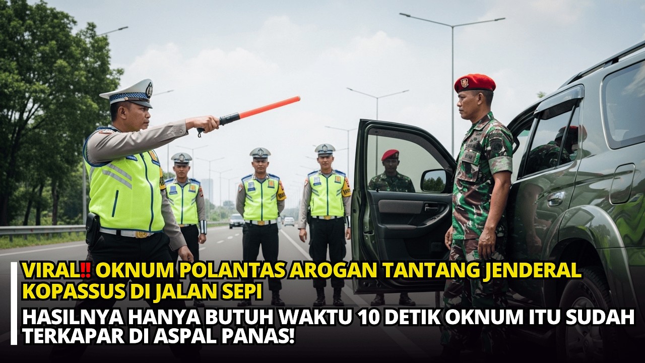 SALAH LAWAN‼️OKNUM POLANTAS AROGAN TANTANG DUEL PENGENDARA, TERNYATA AHLI BELA DIRI KOPASSUS!