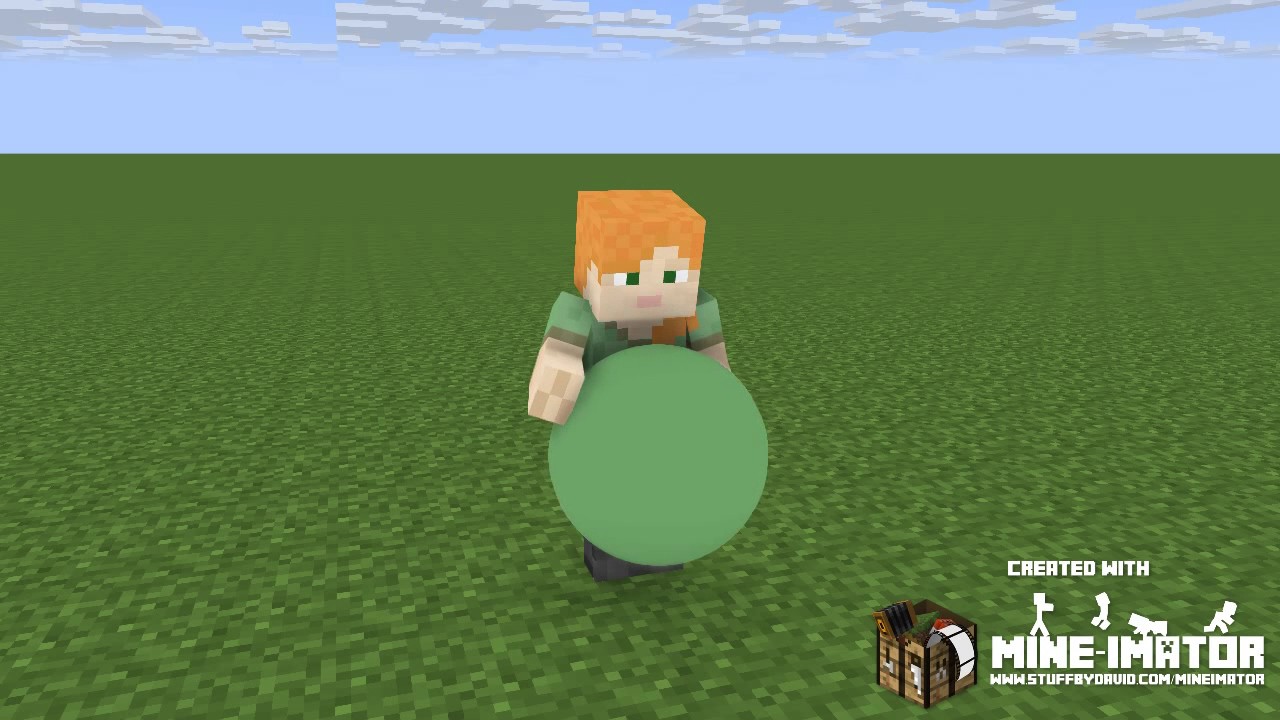 Minecraft inflation expansion belly butt growth.