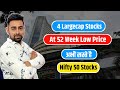 4 largecap stocks at 52 week low price  nifty 50 stocks  jayesh khatri