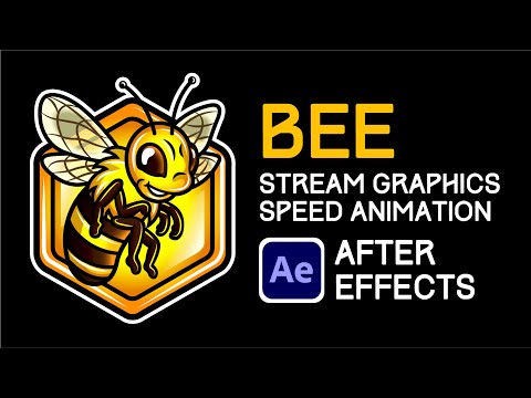 BEE Speed Animation Work in Adobe After Effects (Custom Stream Graphics Animation)