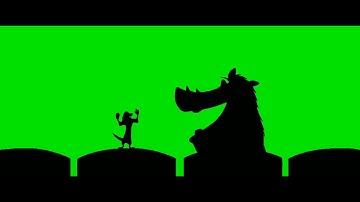 Timon and Pumbaa Interrupt 1 Green Screen (Widescreen Scope)