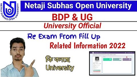 [ NSOU Re Exam From Fill Up Notice Official Information 2022 ] How to Re Publish Exam From Fill Up