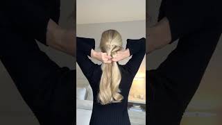 Faux French Braid Tutorial ✨ #luxyhair #hairtutorial #clipinhairextensions #clipinhair