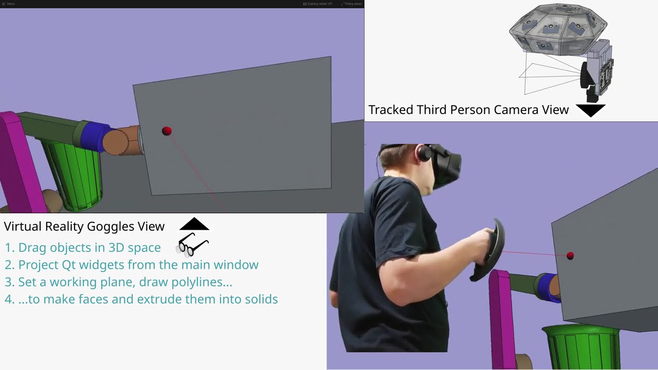 Virtual Reality addon for FreeCAD