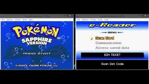 Getting the Eon Ticket legally in Pokémon Sapphire